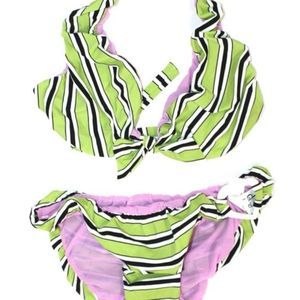 DOMANI STRIPED BIKINI SIZE MEDIUM NEW WITH TAGS